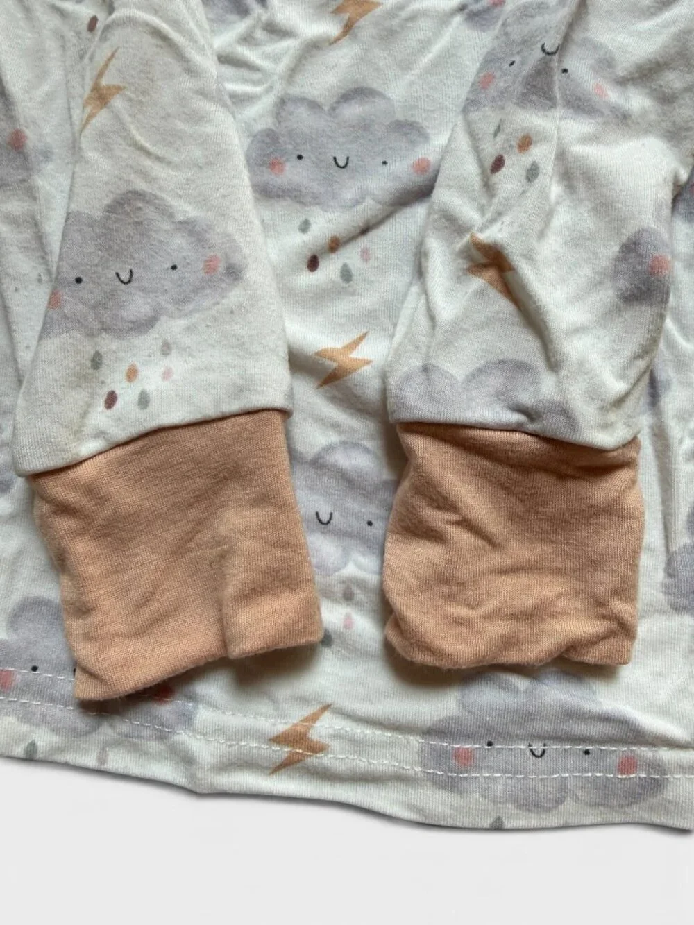 Caden Lane Bamboo Toddler Pajamas – Cloud Print – Size 2T